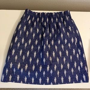 Blue and white skirt